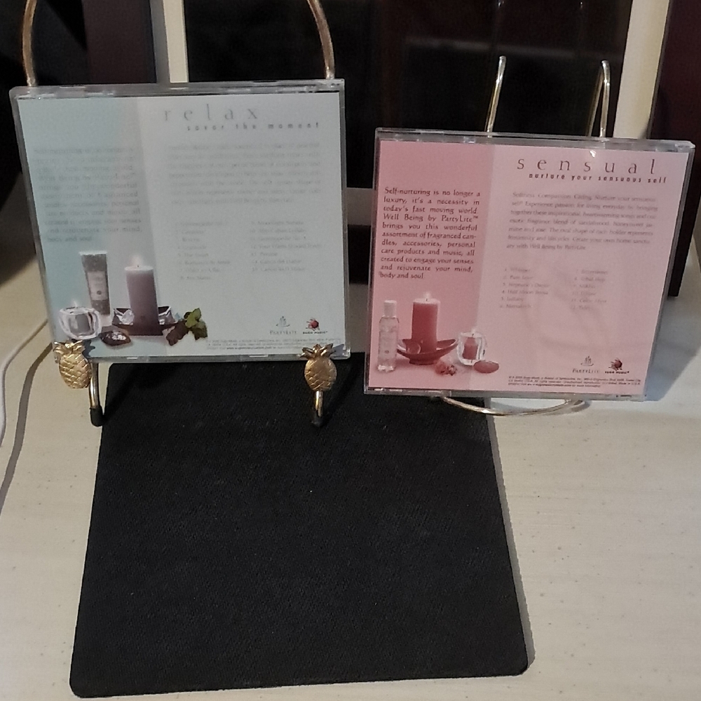 PartyLite Relax and Sensual CD Set - Blue and Pink Covers - Picture 3 of 7